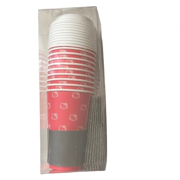 NEW Hello Kitty Hot Cup Set Of 10 W/ Lids + Sleeves - Picture 14 of 15